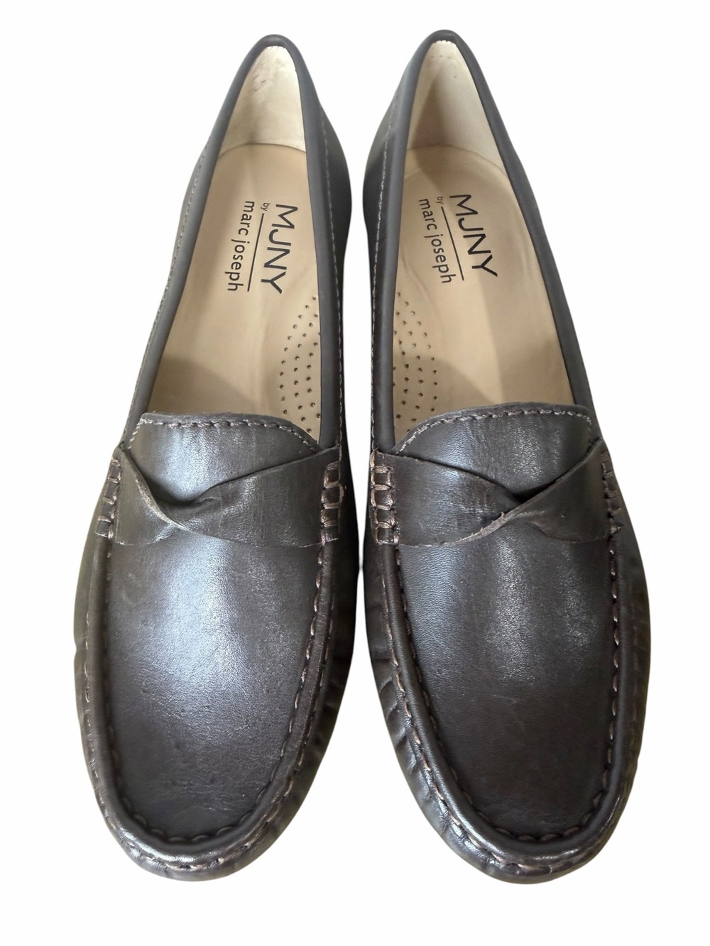 Marc Joseph New York Beverley Road Loafers size 7.5M Brown Leather Flats Shoes